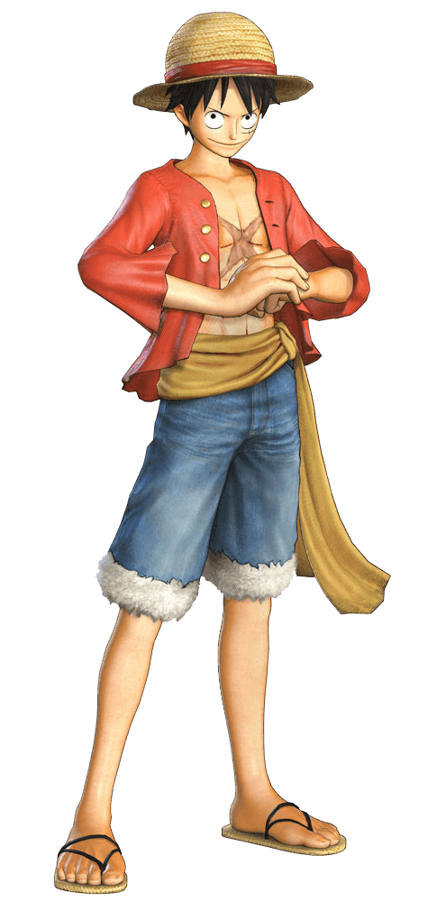 Luffy di One Piece come ispirazione per il disegno